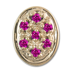rk769 Pink Sapphire Bracelet Slide 